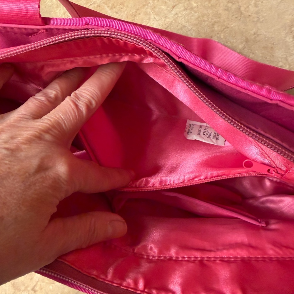 Pink and Green Seatbelt Checkered Women's Bag - Picture 10 of 11